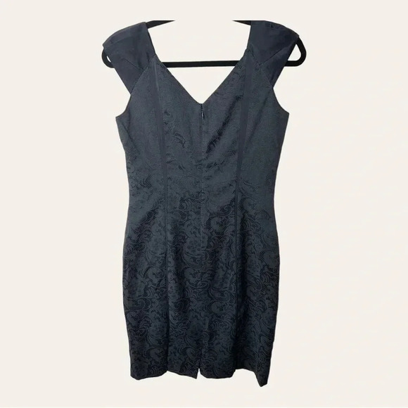 0694. ANTONIO MELANI MINI DRESS SLEEVELESS BLACK IN COLOR 100% SILK SIZE 4 - Picture 6 of 9